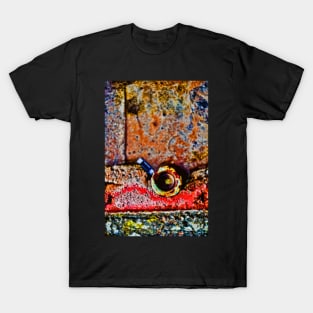 A piece of rusty metal, abstract photo art T-Shirt